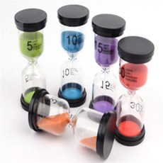 리치점빵 컬러 모래시계 무소음알람시계 모래멍, 5분