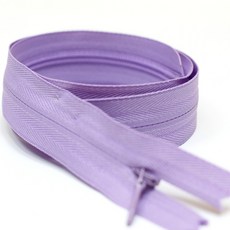 의류용 콘솔지퍼 (연보라) 60cm 대 (원피스용)
