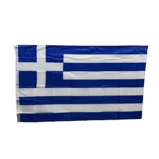 그리스국기 Greece flag 90x150cm 폴리에스터 90g 금속 고리 이중 스티치 마감, 1개, BLUE+WHITE