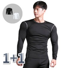 [1+1] SupplyPro 남자 기능성 긴팔 스포츠 언더레이어