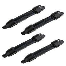 많은 4 pcs 조정 가능한 스테인레스 스틸 물고기 바퀴 릴 좌석 데크 낚싯대 장대 클립 장착 태클, 블랙