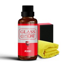 SZ GLASS COAT X ROSSO汽車玻璃鍍膜劑，提升雨天駕駛能見度，安全可靠，操作簡單方便, 1個, 50ml