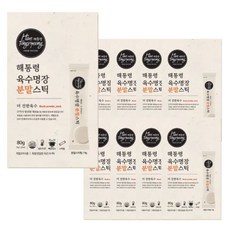 해통령 육수명장 더 진한 육수 분말스틱 80g, 9개