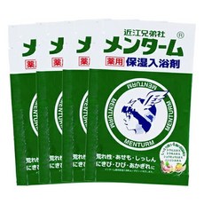 오미 형제사 멘텀 약용 보습 입욕제 25g×4포 세트