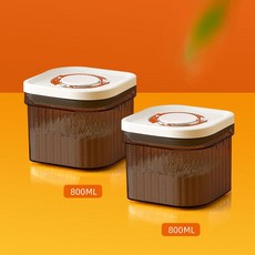 휴대용 분유통 밀폐 저장 밀폐용기 분유소분통, 불투명(800ml+800ml)