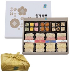 수제 선물가득 2단 한과 선물세트 양양오색한과 명절 상견례 이바지 답례품 시댁 부모님 어르신 선물, 1세트