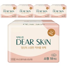 디어스킨 에어엠보 울트라 슬림 생리대 날개형, 소형, 18개입, 5개