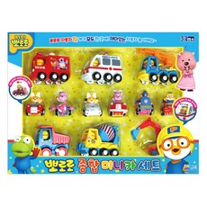 뽀로로 종합 미니카 세트, 혼합색상, 1개