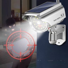 CCTV 모형 조명 태양광 실외 방수 태양열 가짜 카메라, 1개, 중급형x599K 밝기