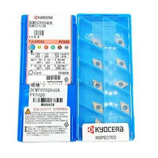 KYOCERA 京瓷 DCMT070204HQ CA5525/DCMT070204GK PV7020 車刀片, 1個, DCMT070204GP  TN60