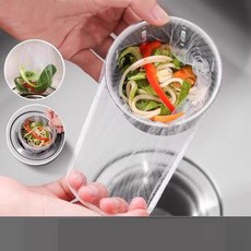 싱크대용 일회용 필터망 음식물 쓰레기 배수구 거름망 200매, 1. 100개