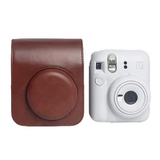 MINI12 棕色復古相機包 皮套 副廠, 1個, mini12棕色相機包
