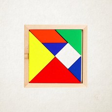 석광 칠교놀이 17cm 탱그램 지혜판 교구 학생용 1개입