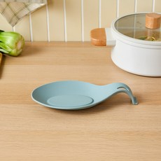 모던하우스 매일매일 올실리콘 국자 받침대 그린 CK2024037, 1개