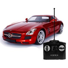토이게이트 LED 라이선스 SLS AMG RC카 메르세데스 벤츠 1:14, 혼합색상, 1개