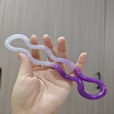 무한 회전 피젯 토이 온도 변색 휴대용 감각 장난감, 1개, 자샤[온변색 가방] 보라색에서 흰색으로 변함