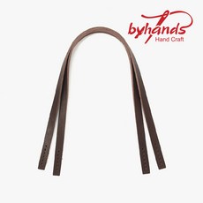 바이핸즈 고급 통가죽 미니 스퀘어 토트백가방끈 가죽손잡이핸들, 1개, 브라운