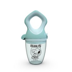 幼齒小舖 史努比正版授權食物咬咬樂 (附SML網袋 收納盒), 1個, 史努比食物咬咬樂_薄荷綠色