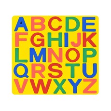 風車出版 磁性認知訓練板 新版 ㄅㄆㄇ/123/ABC/abc (顏色隨機) 0-3歲以上 認知學習 磁性玩具, 1個, (泡棉款)磁性認知訓練板*新版-ABC