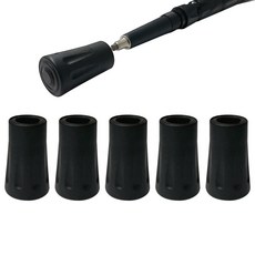 등산스틱 고무패킹 고무마개 촉마개 보호캡, 5개, 블랙