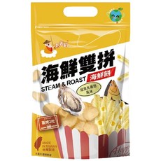 KAKA 老姜釣海鮮雙拼 50g 紐澳良雞翅風味 海鮮餅 台灣製造, 1個