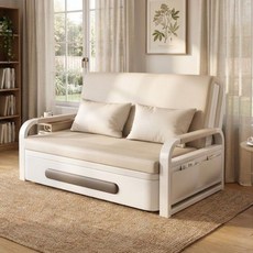 미스티 라텍스 가죽소파 1인용 2인용 접이식 소파베드 소파침대 MTL1, 라텍스 아이보리_108cm