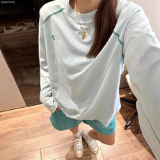 冰川藍速乾長袖t卹女夏季薄款山系運動防曬騎行服戶外羽毛球上衣