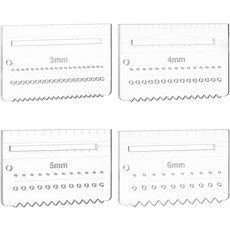 아크릴 자 측정 재봉 재단 공예 구멍 뚫기 도구 직사각형 클리어 69x44cm