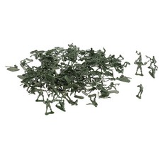 shangren 120PC 플라스틱 군인 4cm 그림 모래 장면 모델 녹색, 설명, 육군 녹색, 1개