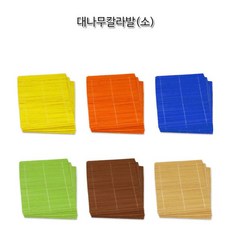 대나무발 칼라발(소) 대나무칼라발 공작용발(10개), 1개, 갈색