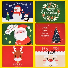 크리스마스 미니 카드 어린이집 유치원 캘리그라피 만들기 도안 입체 트리 산타 성탄절 편지, 10. 눈사람과 펭귄