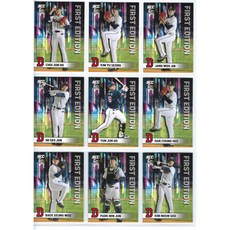 2023 SCC KBO리그 레인보우 드래프트 KT 위즈 루키 베이스 팀세트 야구카드 10장 세트 김정운 류현인 포함, 1개