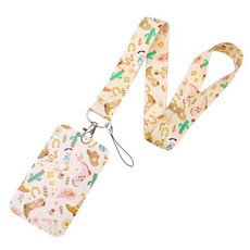 BKBKAAK ID 카드 홀더가 있는 자폐증 인식 랜야드 특수 교육을 위한 다채로운 무지개 교사 액세서리 교사 학생 간호사를 위한 독특한 랜야드, 카우보이