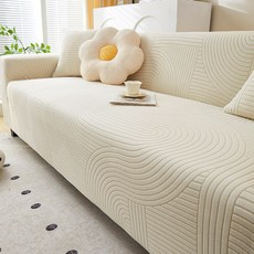 엔조이텍스타일즈 고탄력 전방위 소포 미끄럼 애완 발톱 방지 쇼파커버, 1개, 베이지