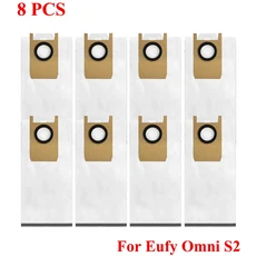 Eufy Omni S2 로봇 진공청소기용 액세서리 메인 브러시 롤러 먼지 봉투 사이드 집안 청소용 일상용, 12 12
