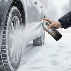 (초강력) 뿌리는 자동차 스노우 스프레이 체인 차량용 오토바이 미끄럼 방지, 500ml, 1개