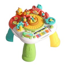 兒童早教學習桌 多功能益智遊戲桌 寶寶生日禮物 1-3歲適用, 多功能益智遊戲桌 紅 標配版, 1個