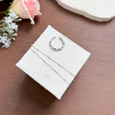 케이트가든 스톤 트레이 우드 오브제 소품샵 전시 디스플레이 사각큐브 아이보리, 큐브