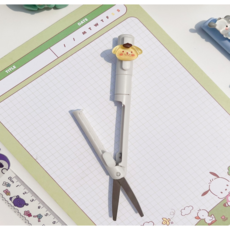 커터가위 펜타입 휴대가위 택배가위 칼, 커터가위 그레이