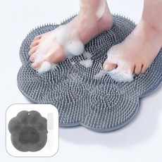 아뜨리 실리콘 욕실 발 씻는 세척 매트 풋 브러쉬, 400g, 1개, 1개입