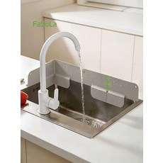 모모스스토어 주방 싱크대 방수 물막이 흡착식 물튀김 차단막 가림막, 1개, 1.그레이 1개