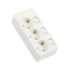 써보니 개별 절전형 멀티탭 16A 3구, 유백, 1개