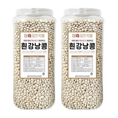더알찬곡물 통에담은 흰강낭콩 4kg (2kgx2통), 2개, 2kg