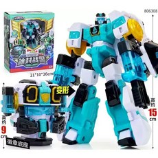 한국 애니메이션 미니포스 X 슈퍼 경찰 변신 로봇 헤드 배지 미니 포스 액션 피규어 장난감 어린이 선물, 1개