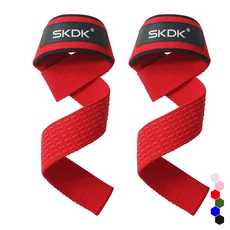 Skdk 리프팅 스트랩 피트니스 풀업 밴드 덤벨 실리콘 논슬립 내구성 보조 운동 기구, 03 SKDK Red
