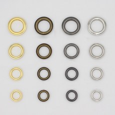 빅사이즈 아일렛 하도메 와샤포함, 10개, 블랙실버