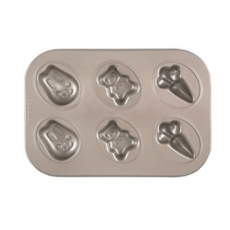 아노마드 당근 곰 토끼 마들렌틀 팬 골드, 1개