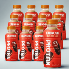 랩노쉬 라떼 브라질산 고소한 커피맛 프로틴드링크 350ml 12개입 단백질27g 고단백 로우슈거