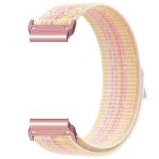 F8 프로페셔널(51mm) /7/6/5 26mm 모델과 호환되는 조절 가능한 나일론 시계 밴드 (탄성 스트랩), 분홍색