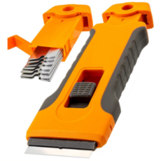 칼날보관 가능 단면도 스크래퍼 + 리필 칼날 5개 포함, 1개